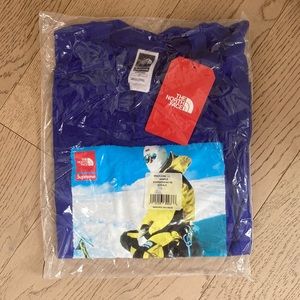 Supreme North Face Expedition T Shirt Aztec Blue Size L